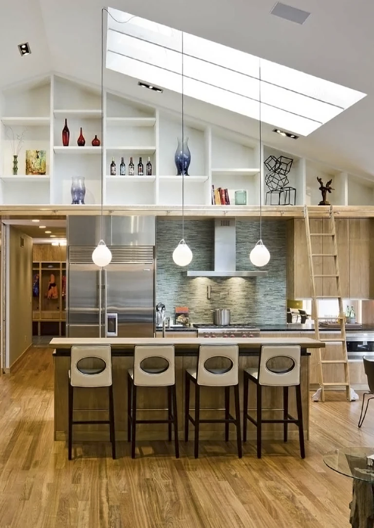 A professionally built extension with skylights