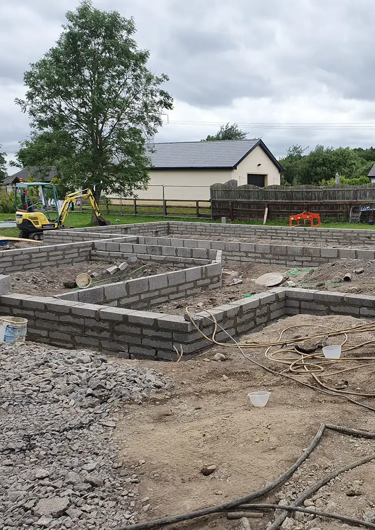 Laying down the foundations of a new residential property