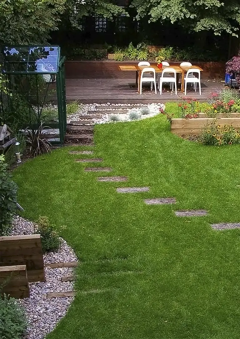 Image of a well designed garden layout