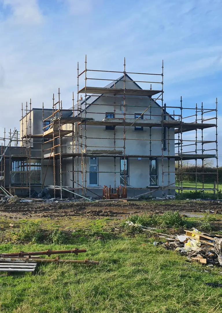 The Building of a new residential house from concept to completion